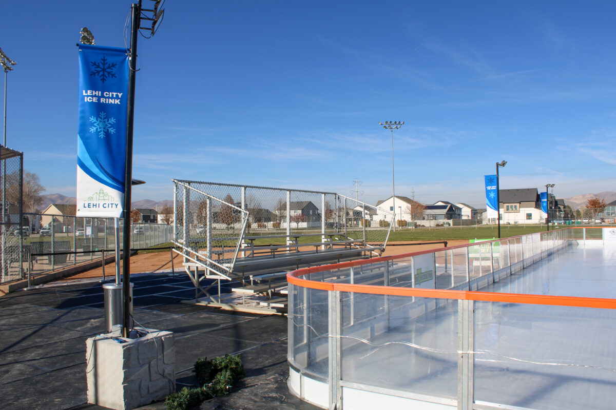 Lehi trying out a temporary ice skating rink, with grand opening Friday